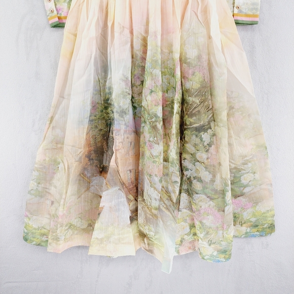 New LATISTE Long Sleeve Blush Flower Print Maxi Dress P2947 - Picture 7 of 13